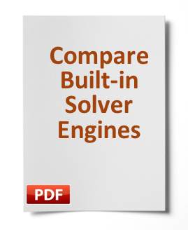 See a comparison of the built-in solver engines