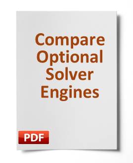 See a comparison of the plug-in solver engines