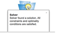 Solver Result Message Solver Result Message