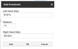 Add Constraints Add Constraints
